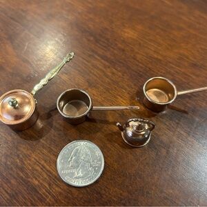 Miniature Copper Cookware Set